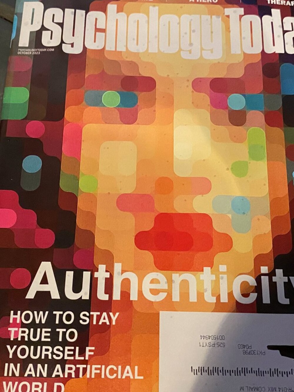 Psychology Today- Authenticity- Oct. 2023